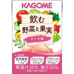 画像: 飲む野菜と果実 ピーチ味 100ml