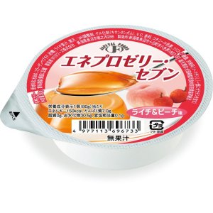 画像: エネプロゼリー・セブン ライチ＆ピーチ味 80g