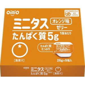 画像: ミニタス たんぱく質ゼリー オレンジ味  26g×9個