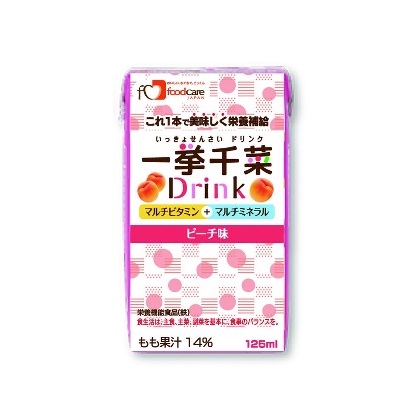 画像1: 一挙千菜 ピーチ味 125ml×18▲